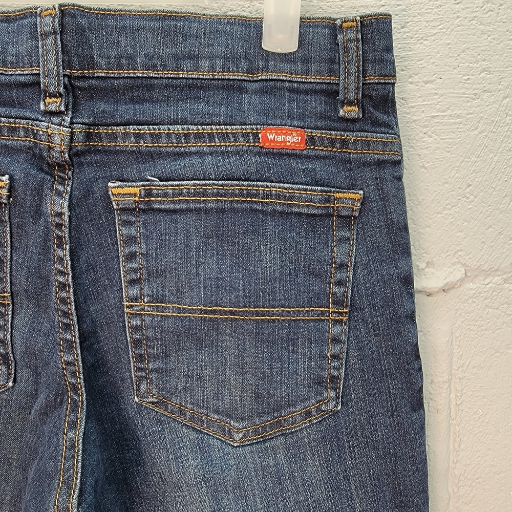 Wrangler Boys 14 Husky Dark Wash Jeans - Picture 5 of 10
